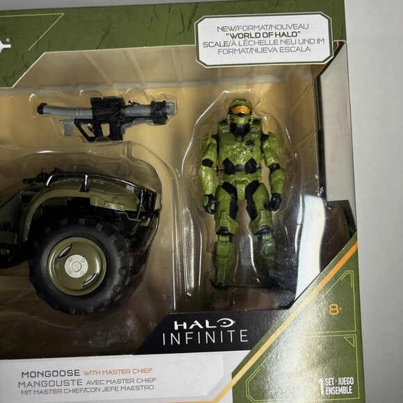Halo Infinite Mongoose ATV Four-Wheeler With Master Chief Action Figure New - Picture 2 of 5